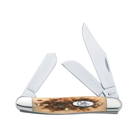 Case Case Stockman Amber Stainless Steel 3.88 in. Pocket Knife 00128